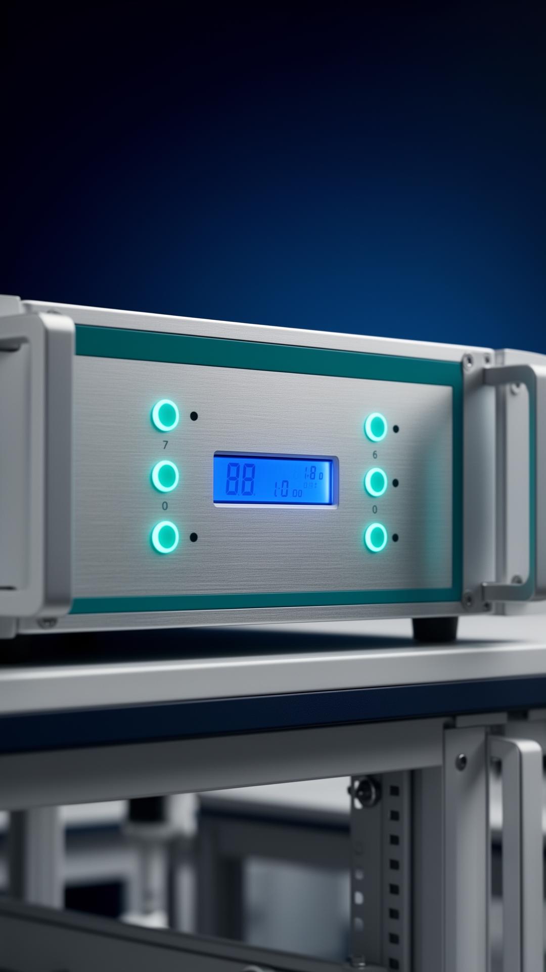 Industrial environmental monitoring analyzer with calibrated indicators